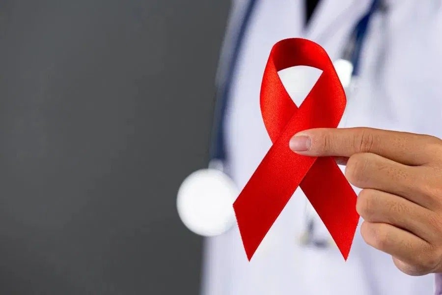 hiv red ribbon