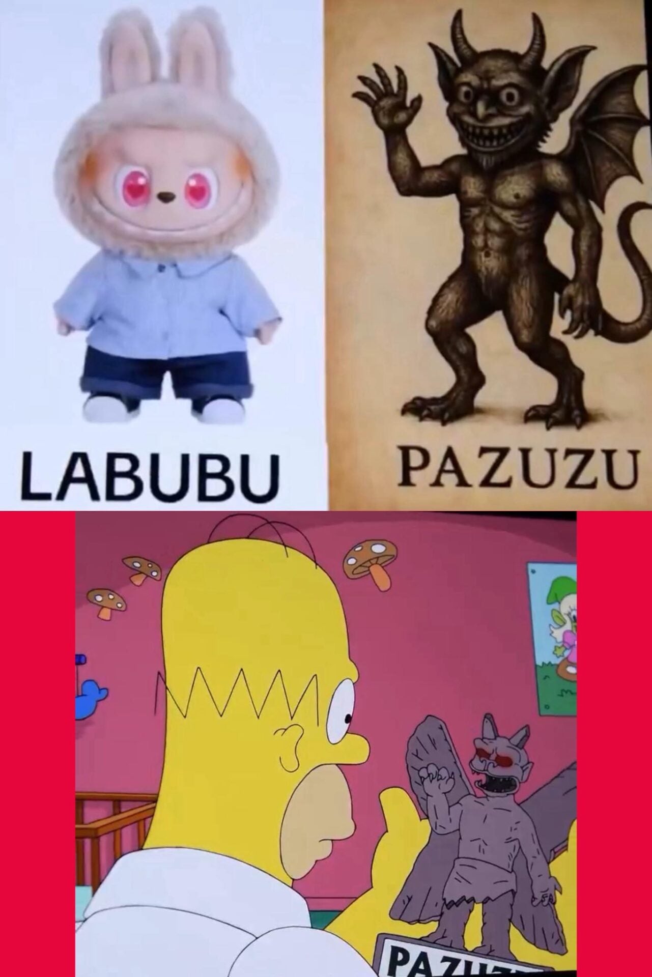 labubu pazuzu simpsons