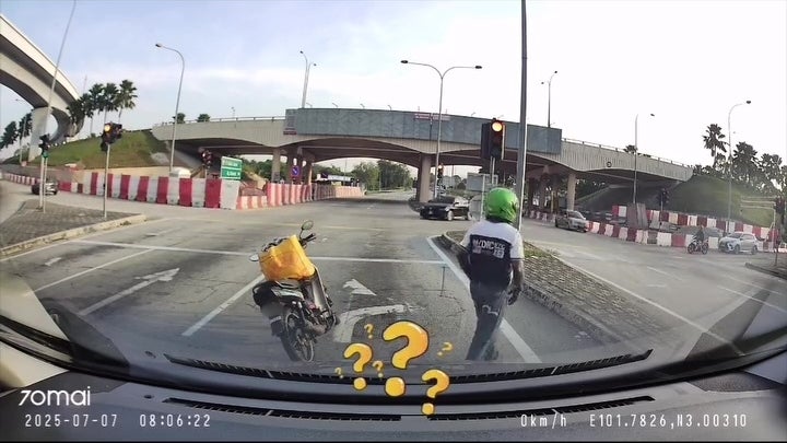man sit middle of road rest smoke 3 1
