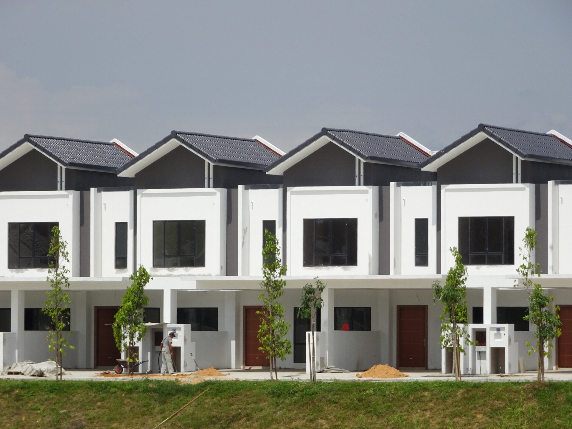 landed house terrace 123rf