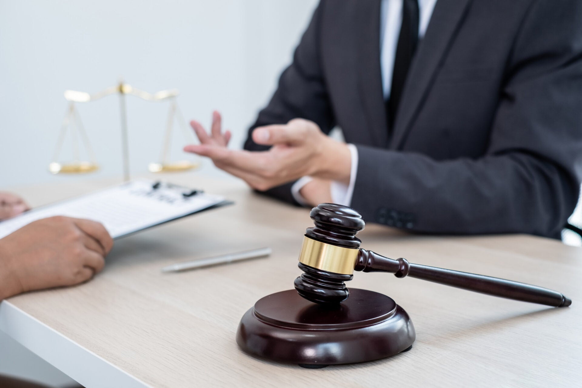 lawyer counseling client