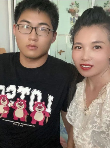 mom and son