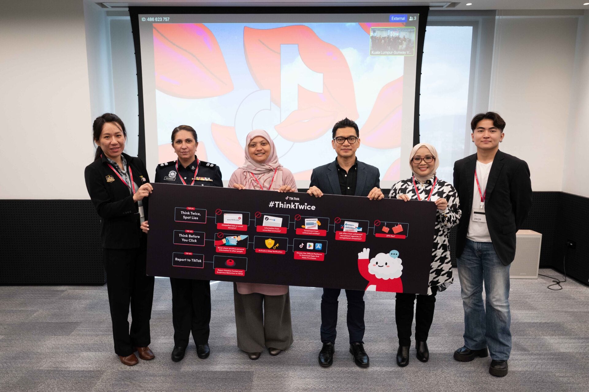 1. Thinktwice Banner Nfcc Ccid Mcmc Tiktok Malaysia Sufina Clouty Kee