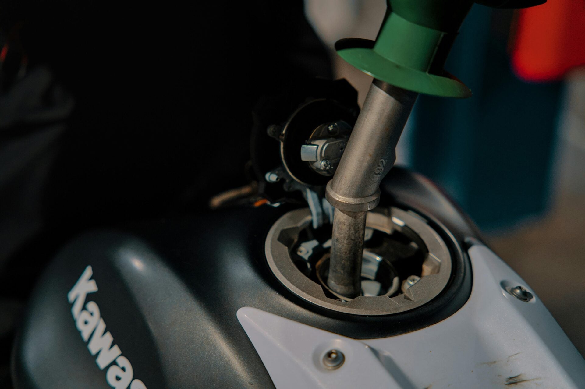 pexels matthias polen pumping petrol motorcycle
