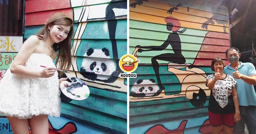 【原来是误会！】中国女子在『姓周桥壁画上添熊猫』惹众怒！屋主出面澄清真相！