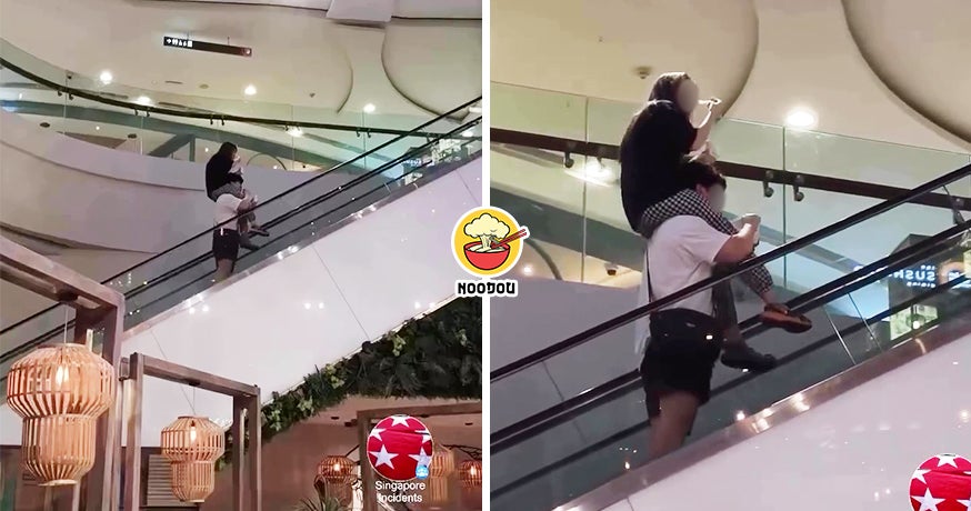 Couple Escalator Shoulder Ft Img