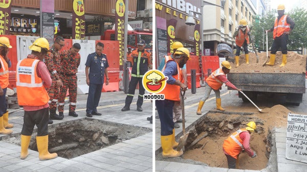 Jalan Masjid India Sinkhole Again Ft Img