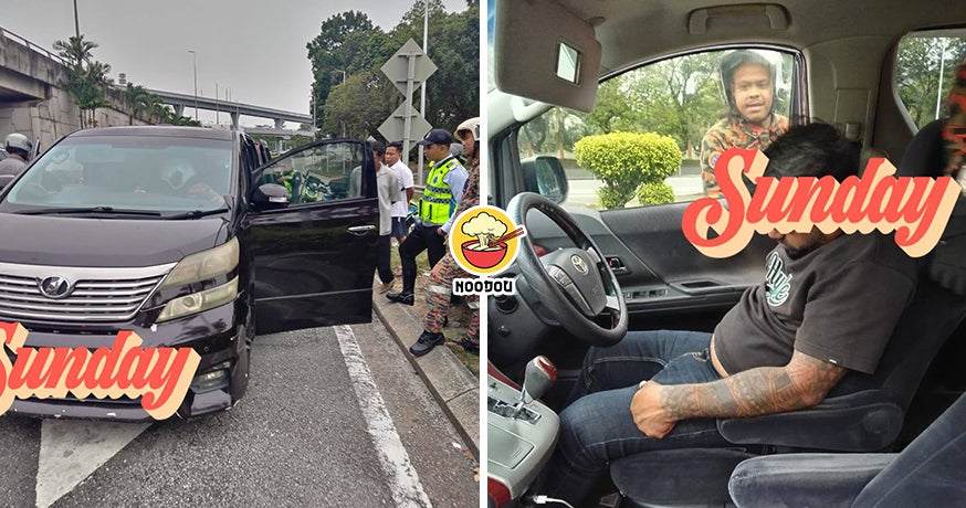 【累过头！】大马司机等红绿灯累到睡着，Bomba被迫强行打开车门！