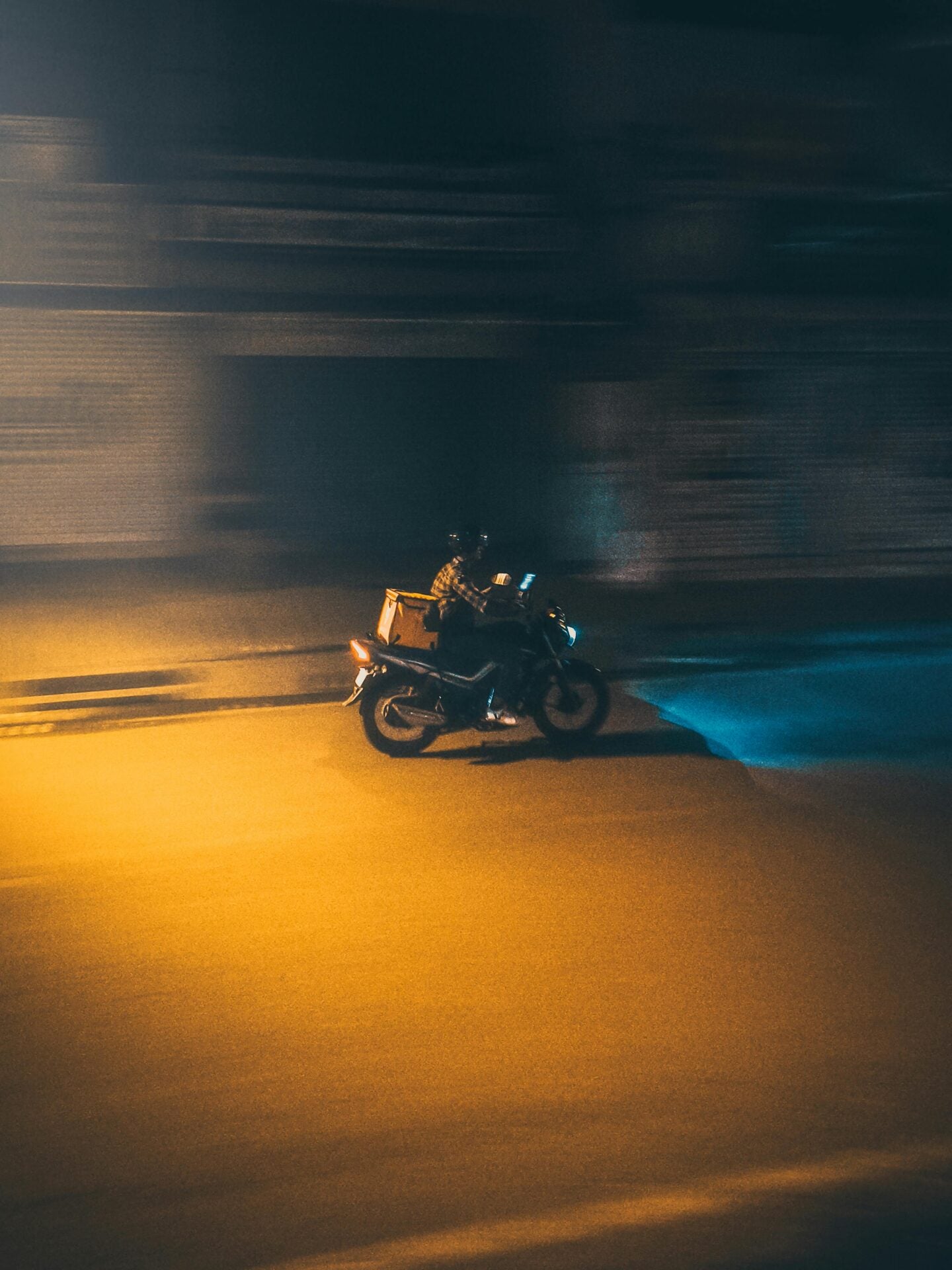pexels akash samanta delivery man rider night motorcycle