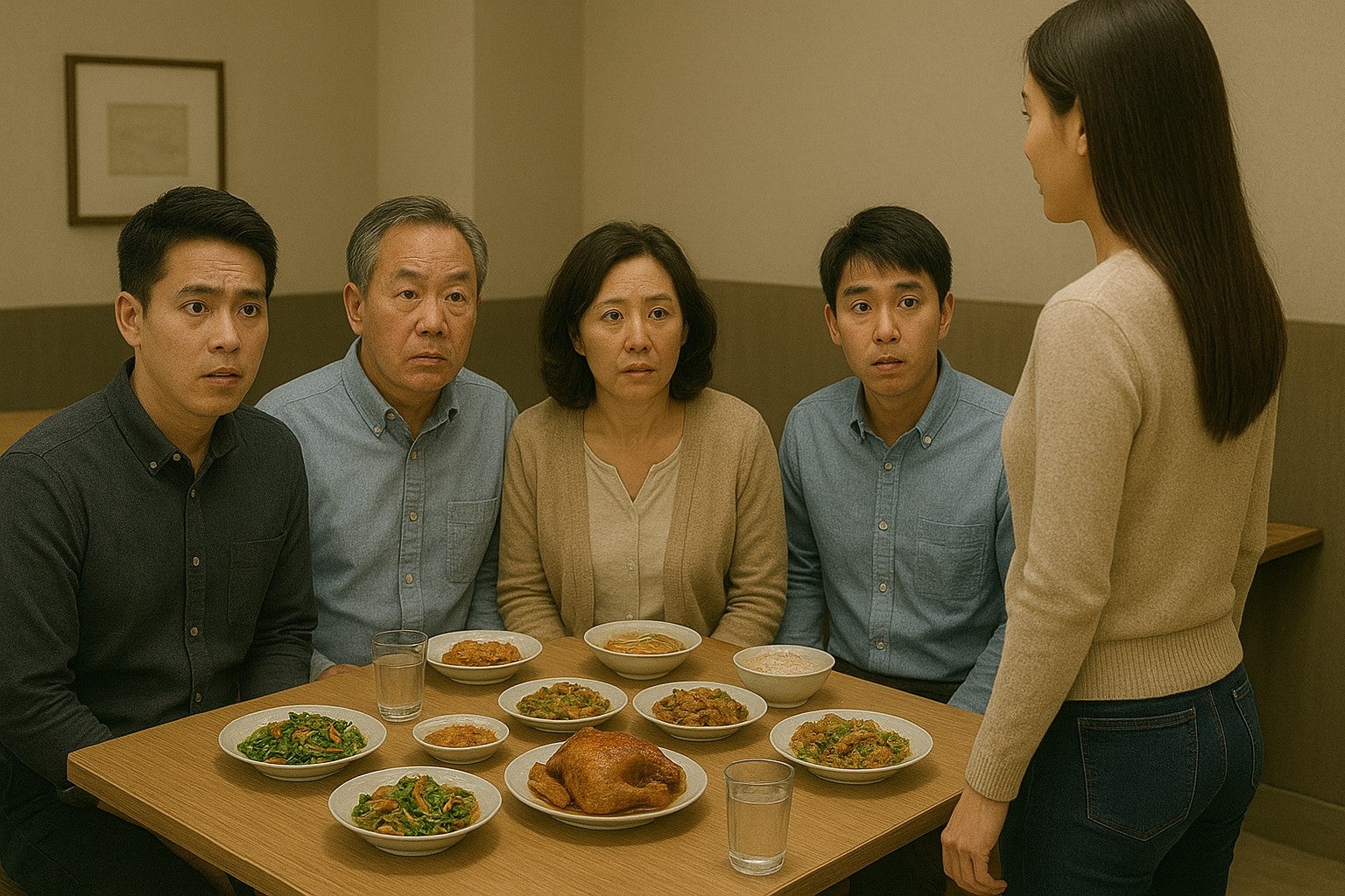 女友擅闯男友家庭聚餐惊讶尴尬