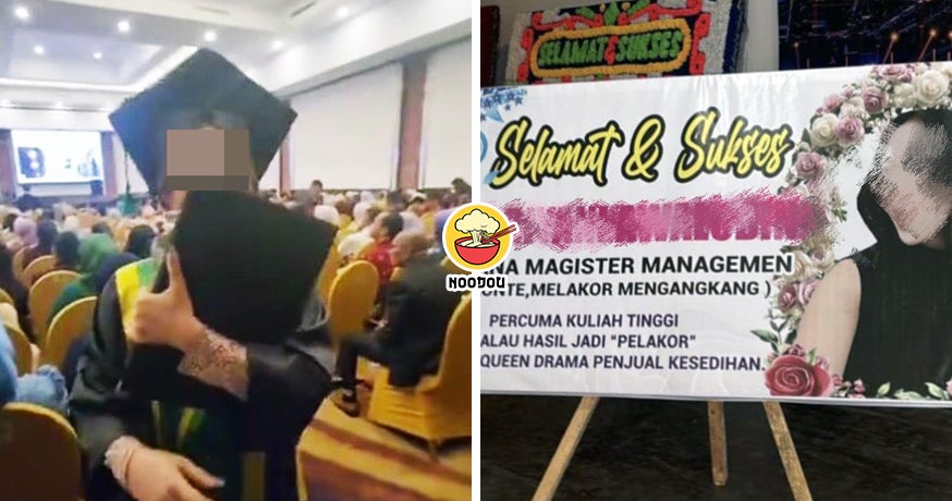 【好抓马！】正宫怒闯毕业典礼公开对峙“小三”，现场喊话还送Banner羞辱她！（内附影片）