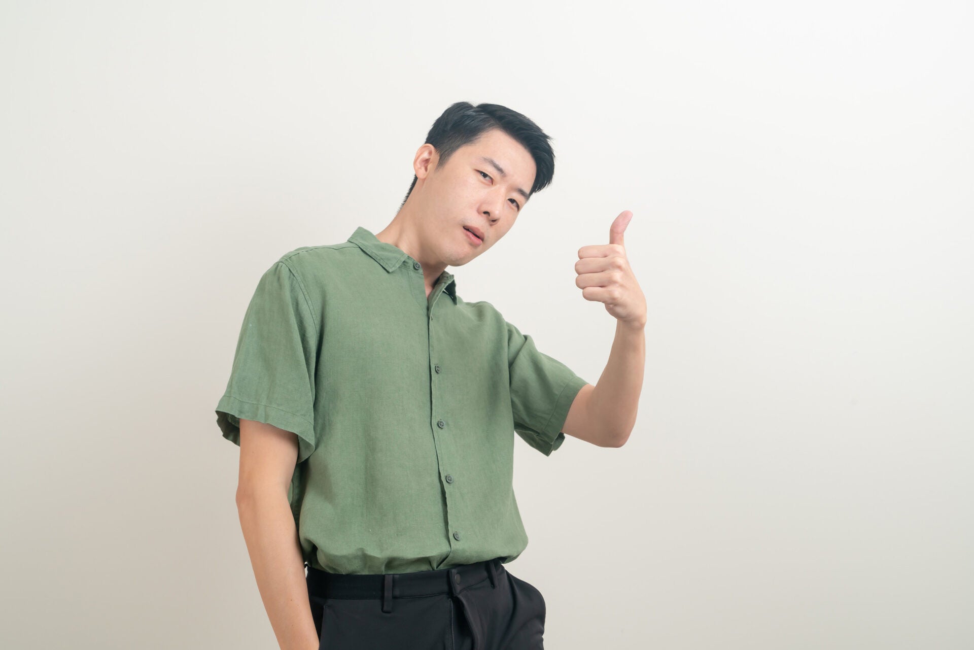 man thumbs up good steady 123rf