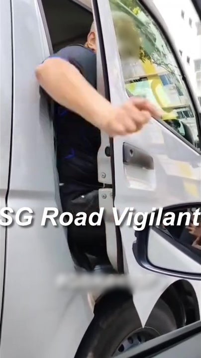 sg driver litter rubbish carpark scold go back malaysia 6