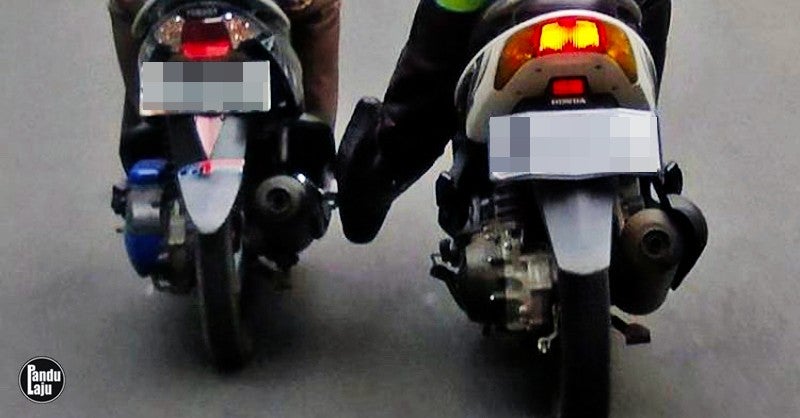 tunda motosikal indonesia saman bg