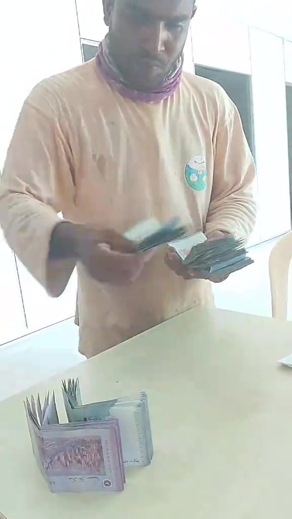 外劳数钱薪水RM9000女网民喊他baby 1