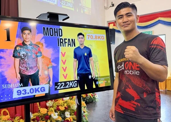 槟城消拯局官员减重计划成功2