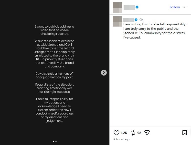 Ferrari Driver Honked Chase Car Apologize 1