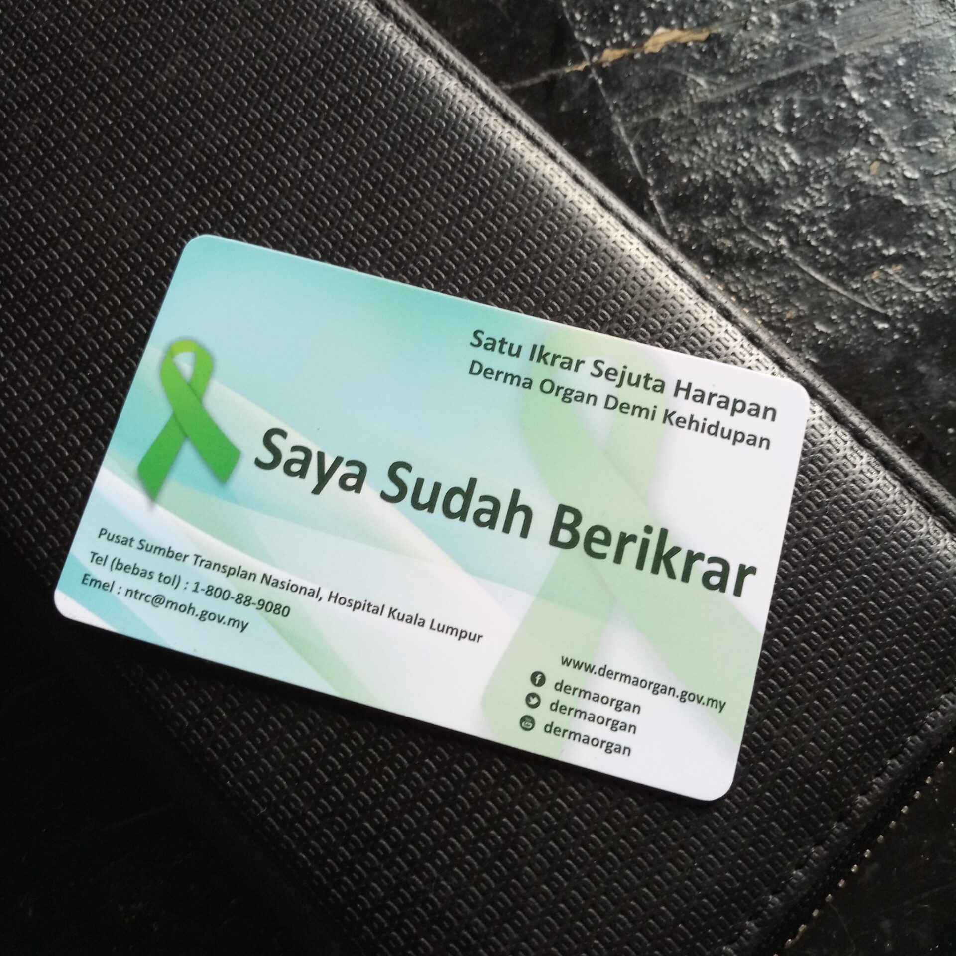 organ donor card malaysia