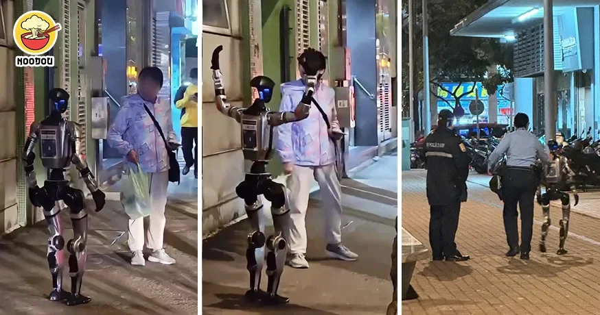 Robot Caught Scared Auntie Ft Img