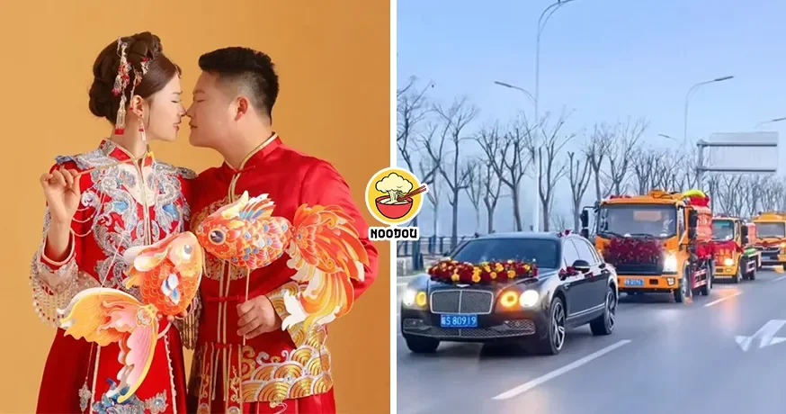 【白天开吸粪车，晚上开Mercedes-Benz！】95后掏粪工结婚，带『9辆吸粪车』去娶亲！