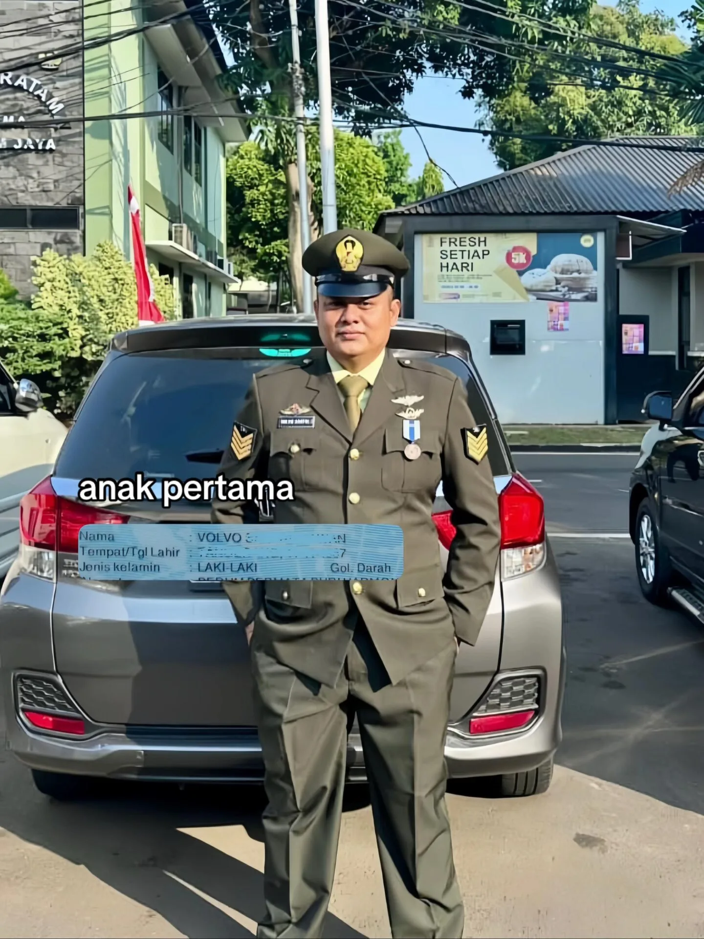 父母给4儿女取名豪车品牌Volvo