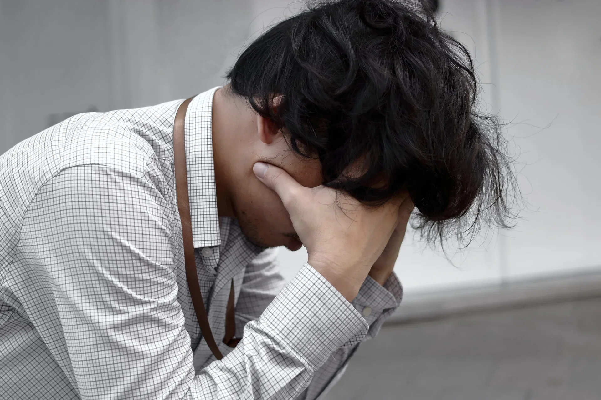 Man Crying Work Stress 123Rf