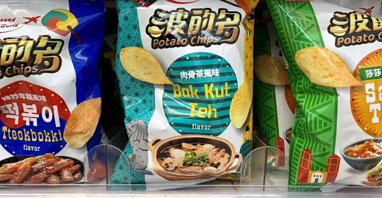 波的多异国风味薯片肉骨茶包装惹争议