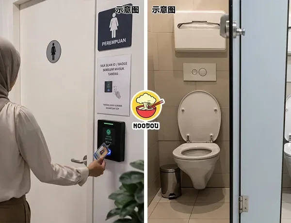 Company Toilet Clock In Ft Img