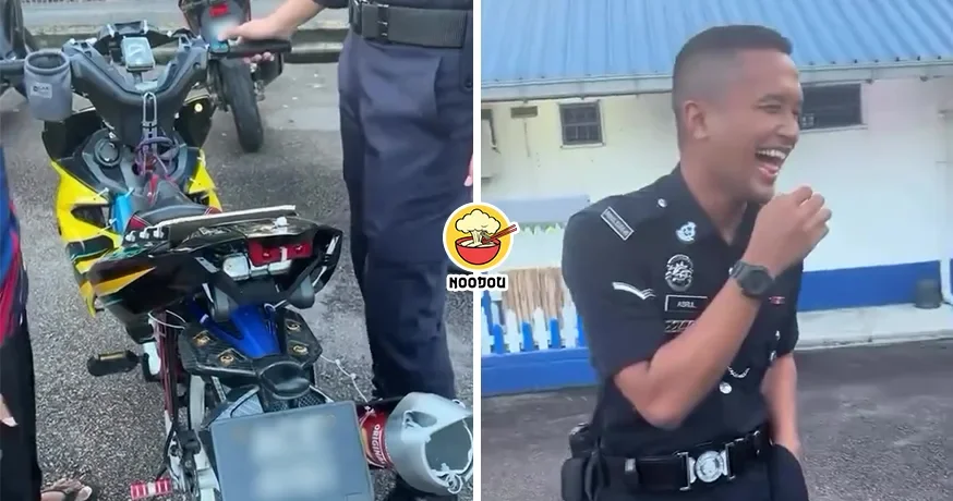 【还加了车牌！】把脚踏车改造成“Motor”，小弟弟把警察逗到哭笑不得！（内附影片）