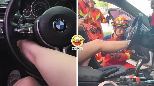 Foot Stuck Bmw Steering Ft