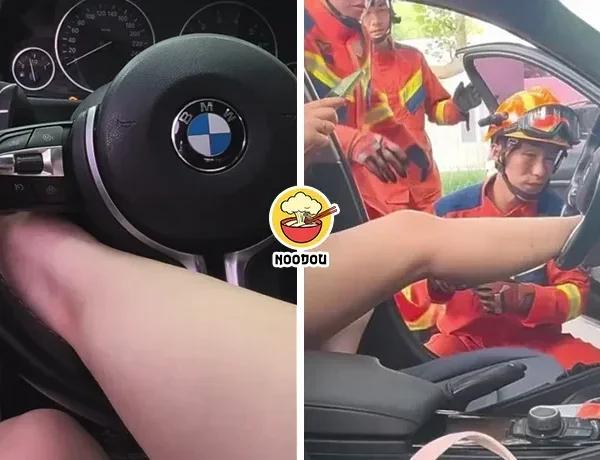 Foot Stuck Bmw Steering Ft