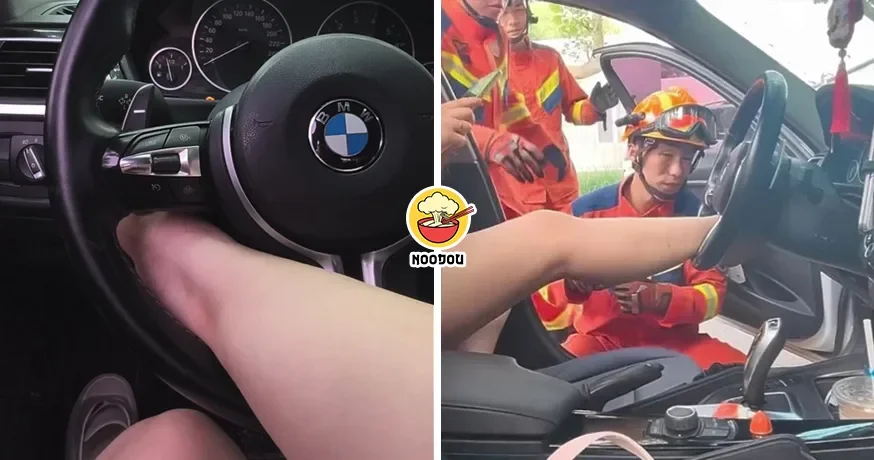 Foot Stuck Bmw Steering Ft