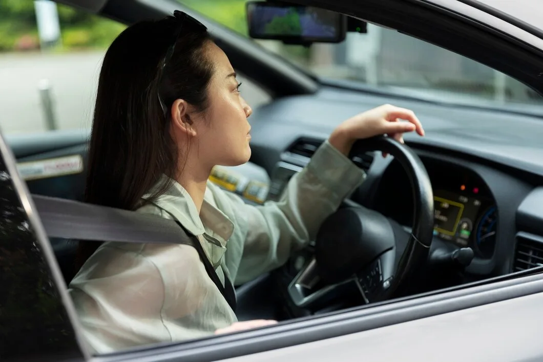 Female Driver Electric Car 23 2149458091