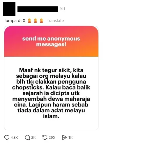 Threads Chopstick Haram M