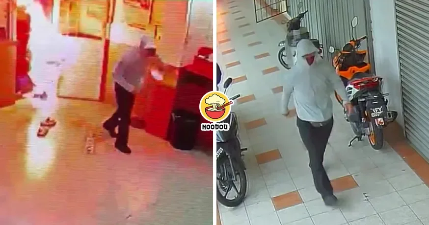 【藏身9天终于落网！】疑因没票跟无法领奖记恨，大马男子投注站放火烧伤妇女！