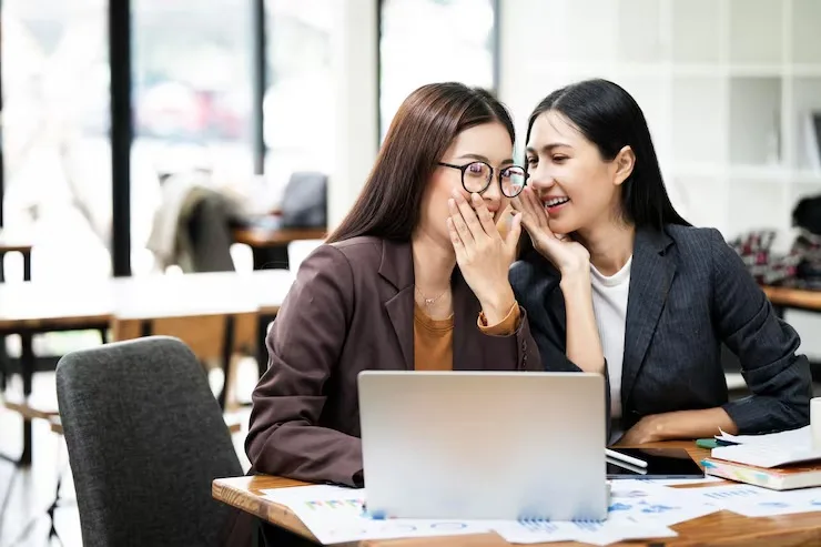 Woman Workplace Gossip Businesswoman Secret