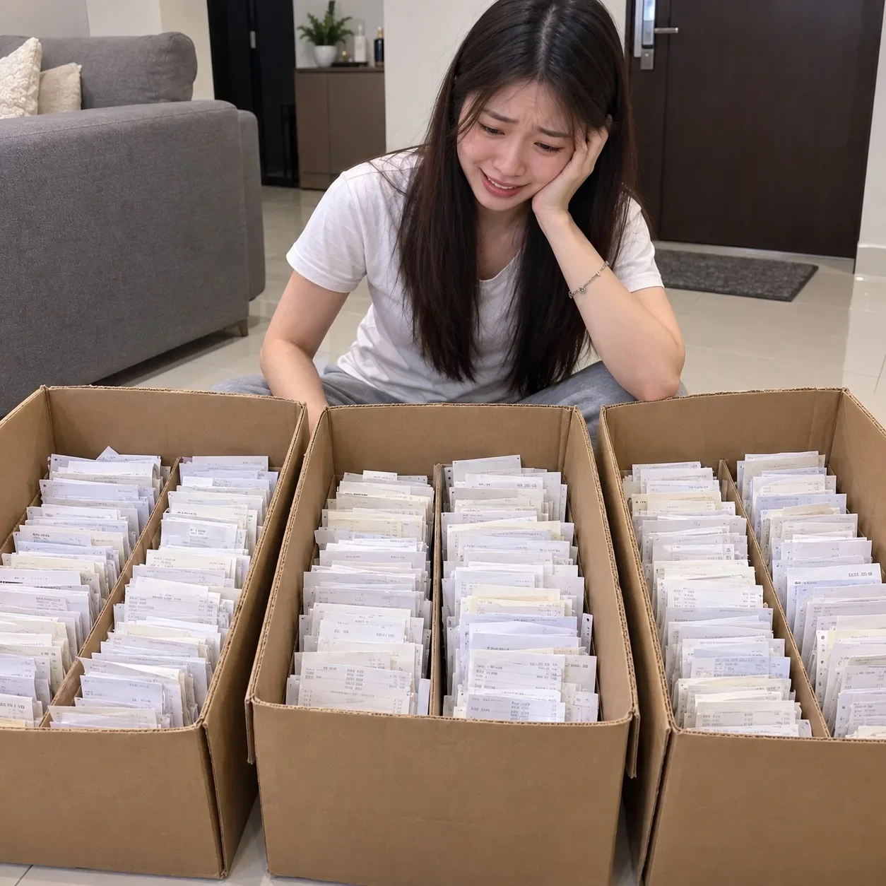 女子收到前男友交往3年期间收集的收据要求Aa制还钱