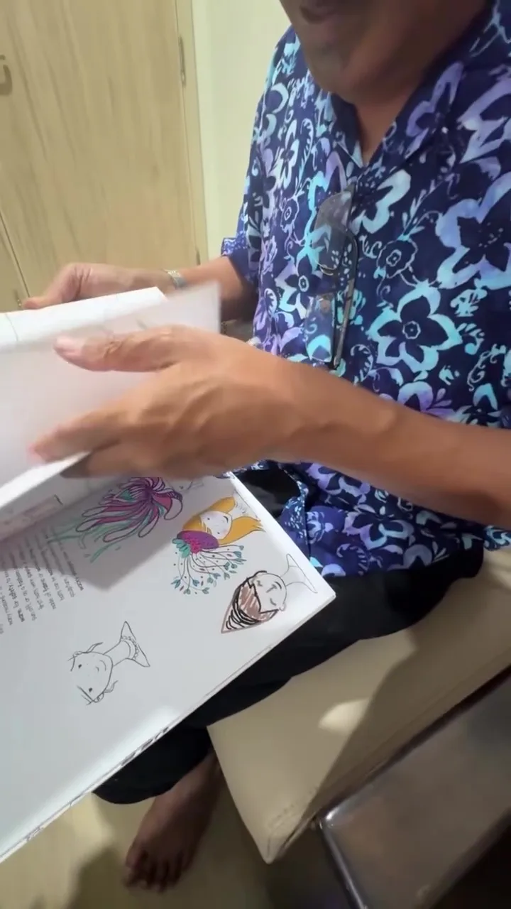 爸爸沉迷刷Tiktok孩子买涂色书给他打发时间戒掉 2