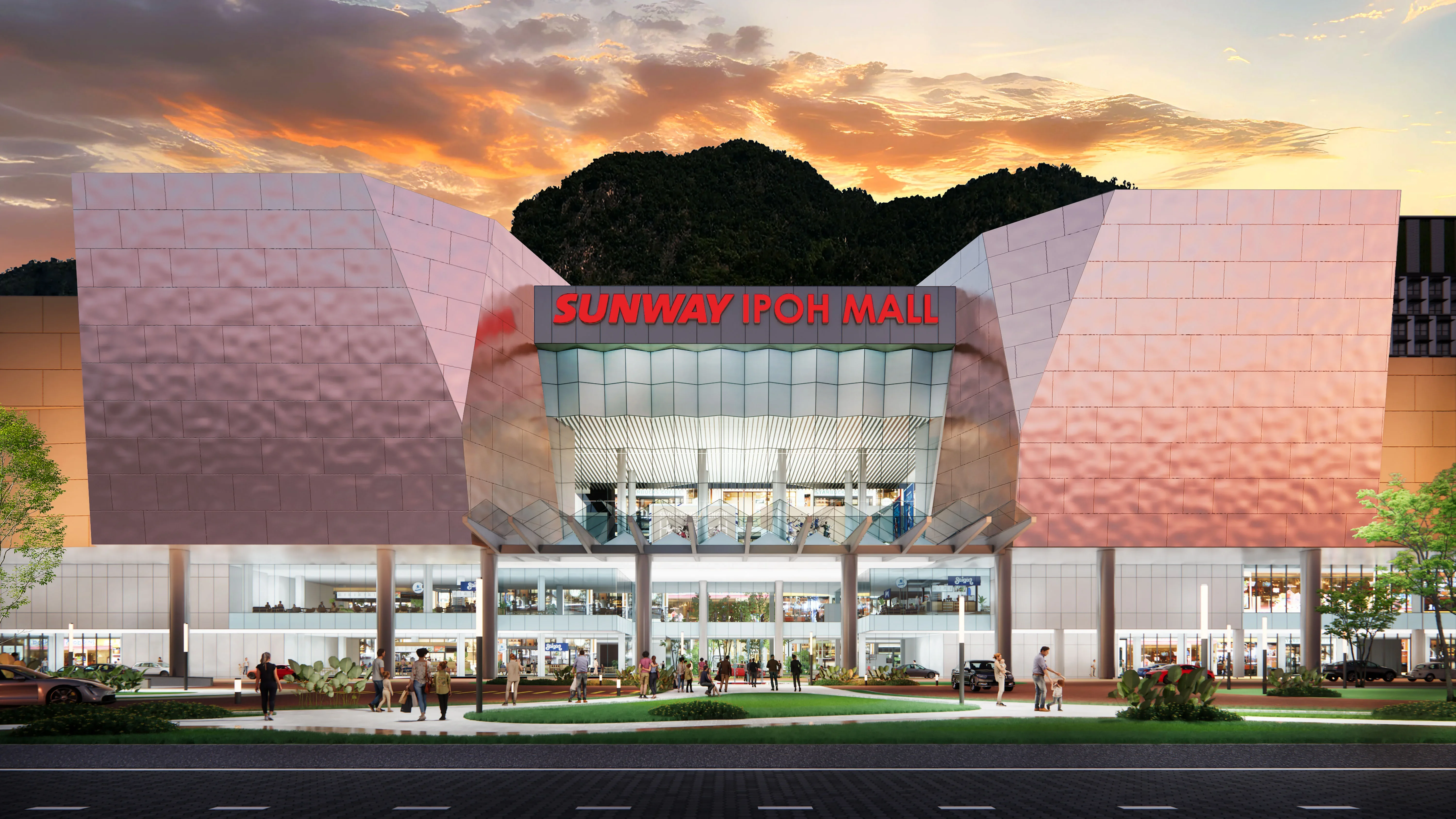 Artists Impression Of Sunway Ipoh Mall At Dusk 1