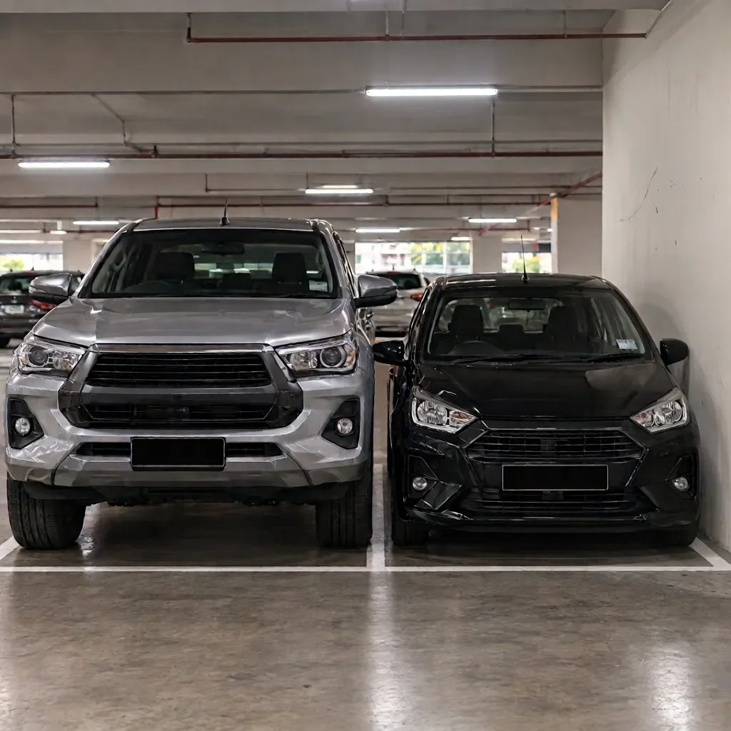 Hilux停太靠近导致Axia车主上不到车背后原因超暖心 1