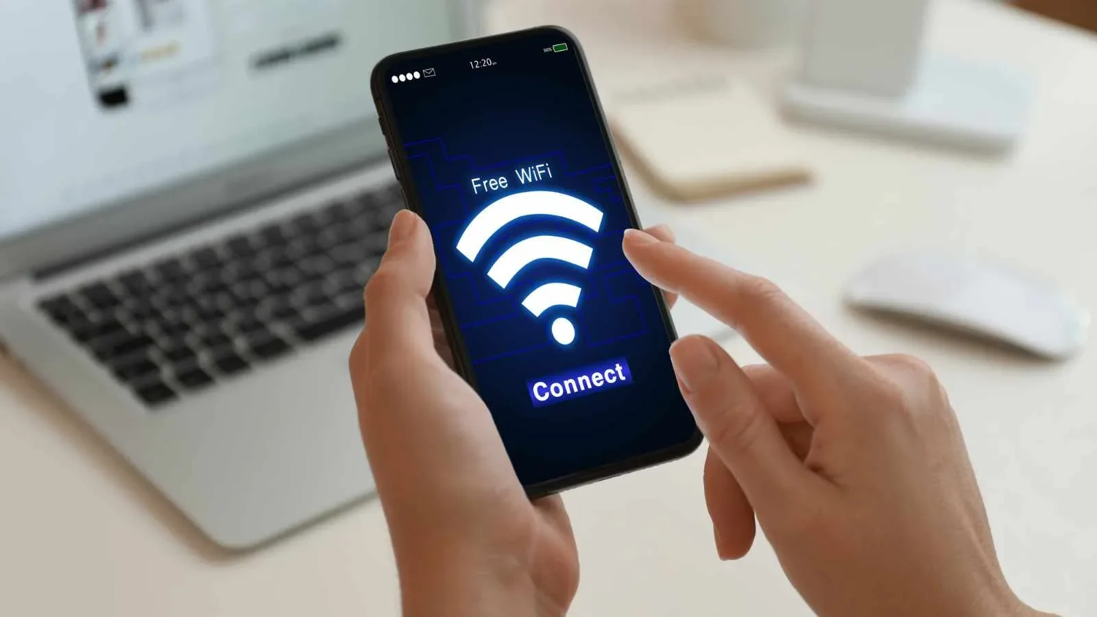 Phone Showing Wifi Connected